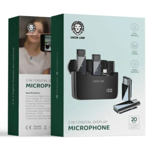 میکروفن بی‌سیم گرین لاین مدل 2 In 1 Digital Wireless Microphone کد 333