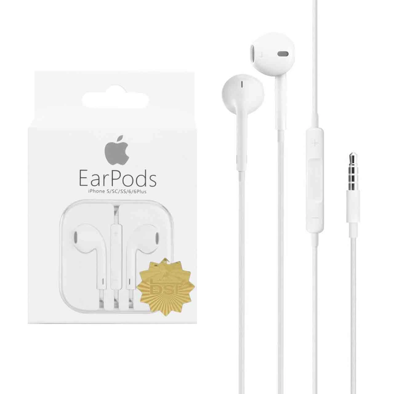 1034306_11zon هدفون سیمی اپل مدل Apple EarPods با جک 3.5 میلیمتری و میکروفون داخلی کد 342 - تصویر 1