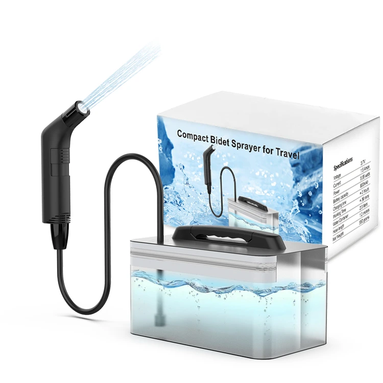 443fb1cc45bf48ea80e0b37ee098693c_2_11zon بیده و شستشوی قابل حمل برقی مدل Portable Handheld Bidet Electric Travel Mini Sprayer کد 1186 - تصویر 1