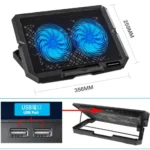پایه خنک کننده گیمینگ گریت مدل GR-X3 دو فن کد 1213 - تصویر 4