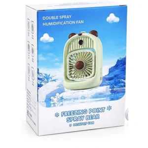 پنکه رومیزی مه‌پاش خرسی مدل Freezing Point Spray Bear کد 1280